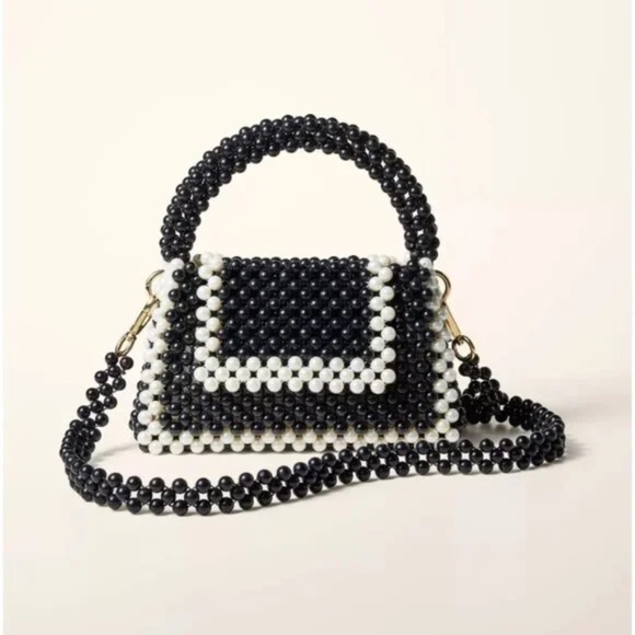 Colorblock Beaded Crossbody Bag - kate spade new york x Target, Black/White - Picture 1 of 6